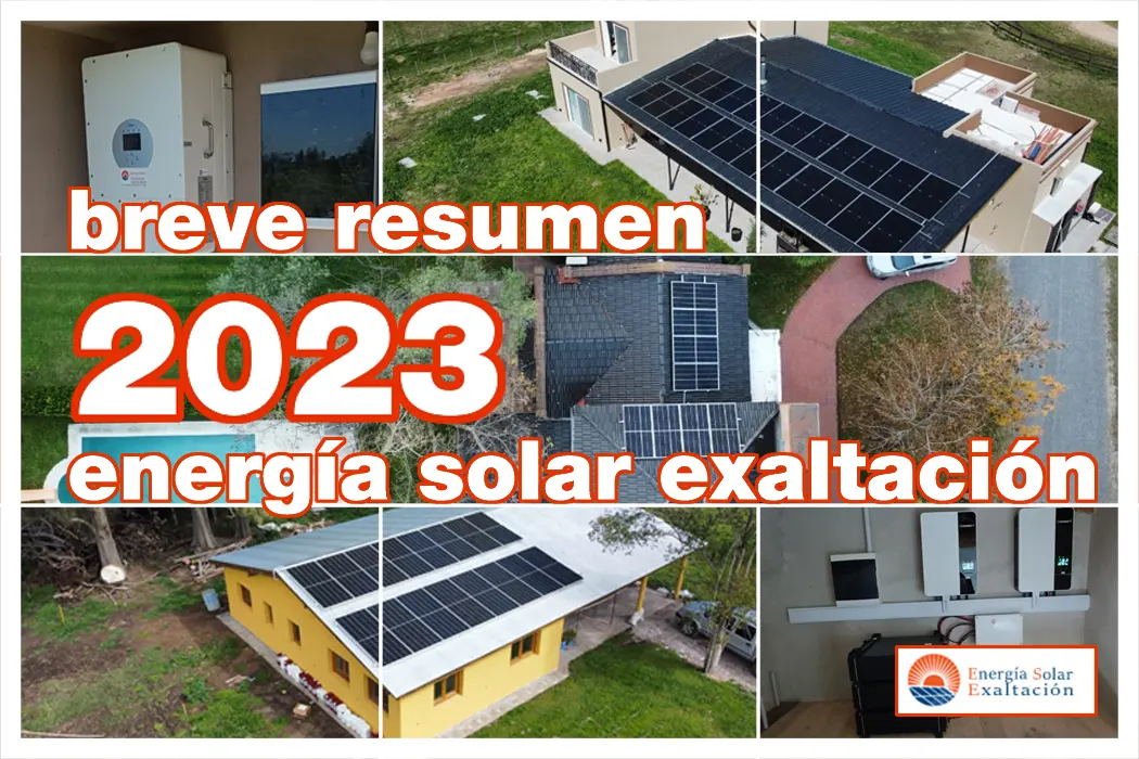 Instalación solar, Resúmenes, foto 03