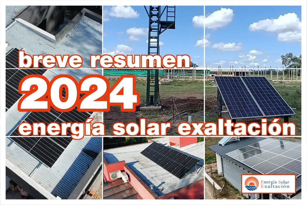 Instalación solar, Resúmenes, foto 04